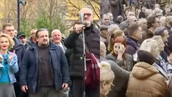 Aktori Malkaj flet në protestën e opozitës :Populli shqiptar ta shohi Shqipërinë me sytë e tij