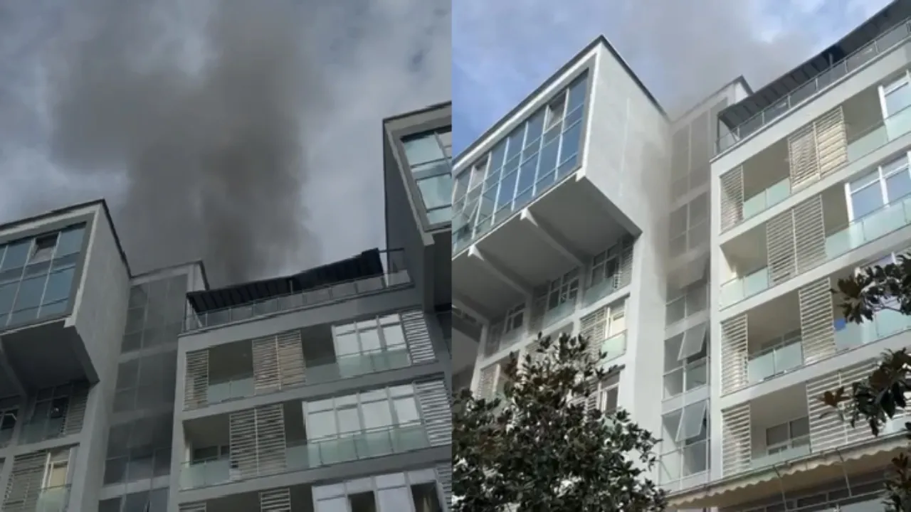 Zjarr te “Komuna e Parisit”, banesa përfshihet nga flakët