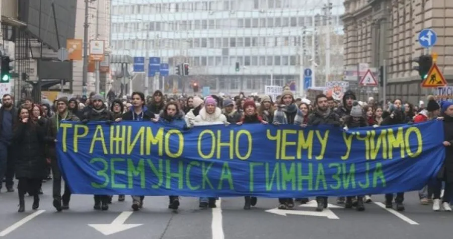 Nuk kanë të ndalur protestat e studentëve në Beograd