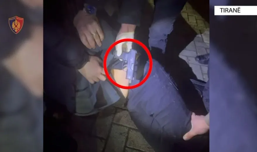 Tiranë/ Arrestohet 34-vjeçari me pistoletë në brez