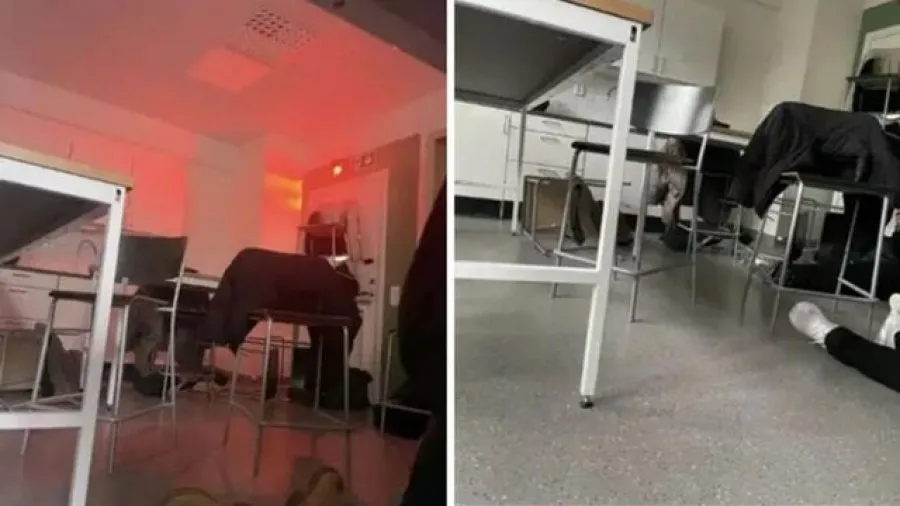 VIDEO/Publikohen pamjet e para nga të shtënat me armë në shkollën suedeze