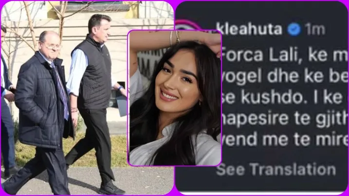 Klea Huta i jep kurajë Veliajt pas  arrestimit: Forca lali, t’i e bëre Tiranën vend më të mirë!