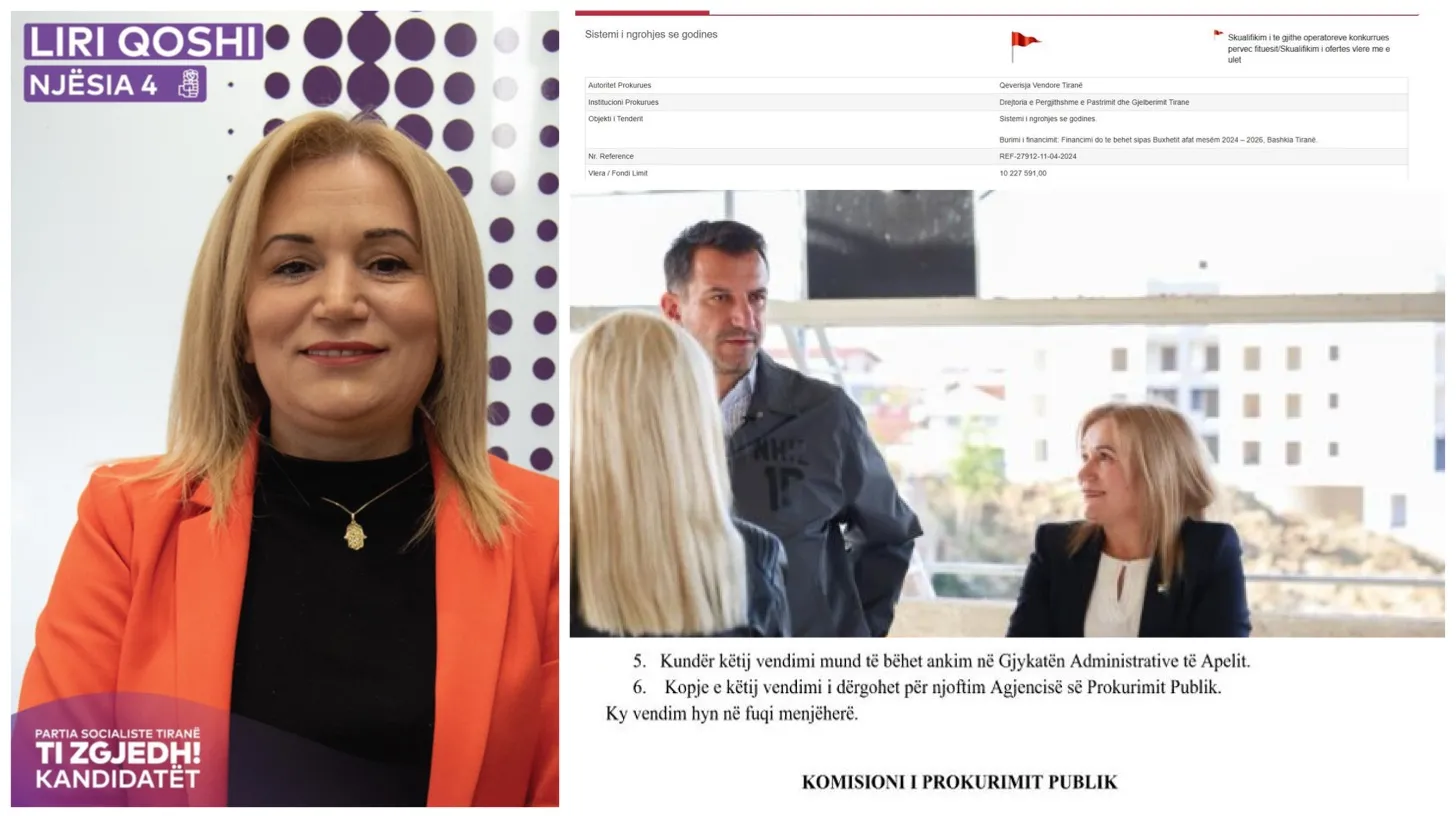 KPP i anulon tenderin e luksit 120 MLN drejtoreshës se Veliajt