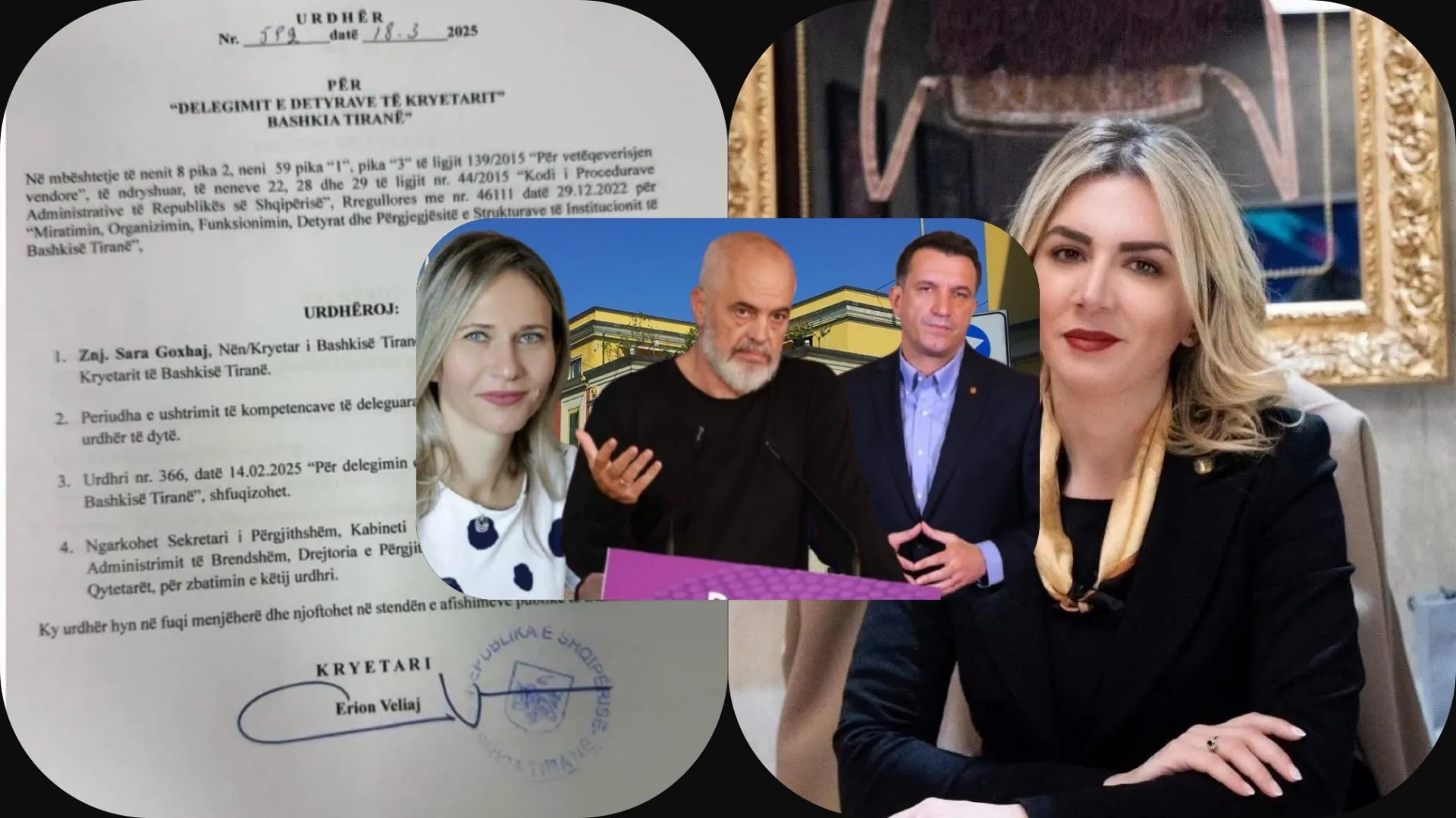 Veliaj urdhër policisë bashkiake të ndalohet Jonida Halili që emëroi Rama, të  futet në godinë!