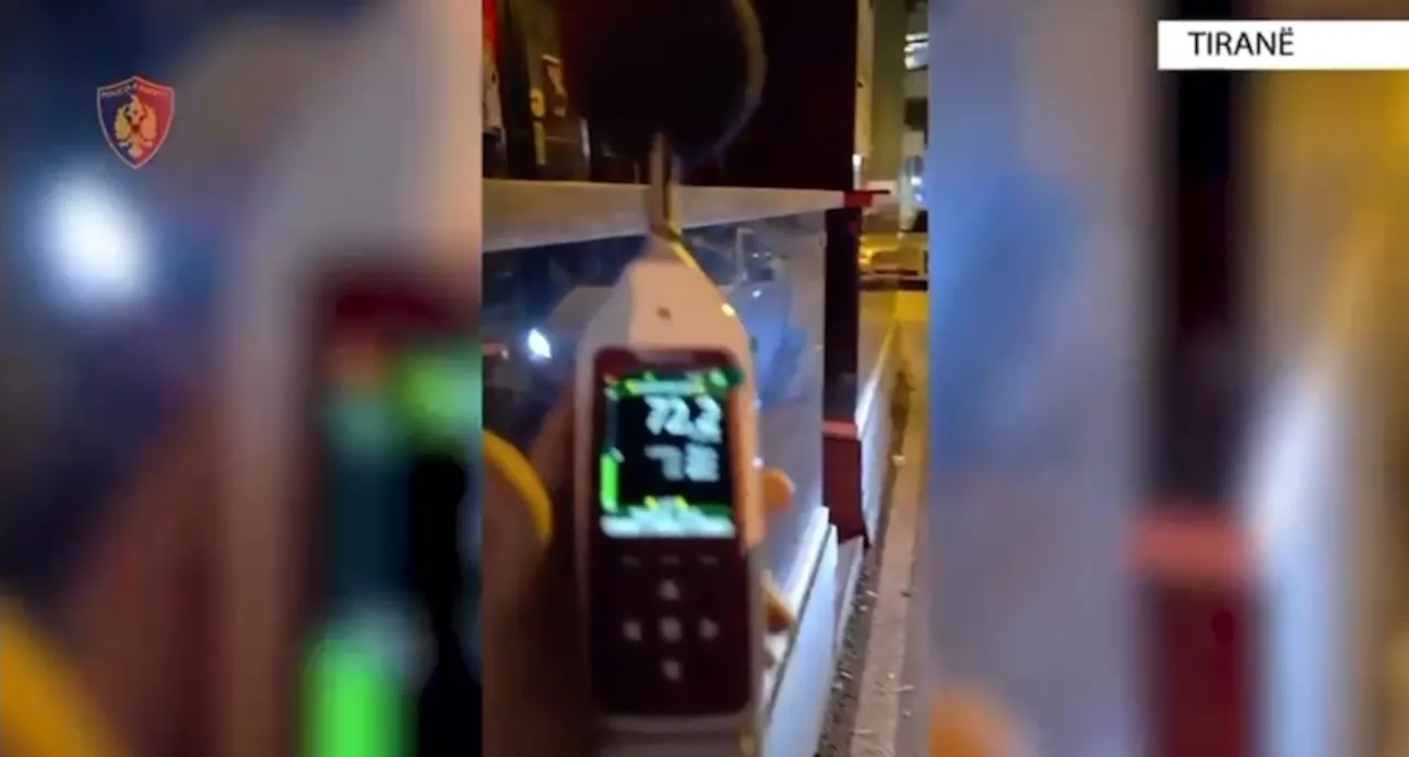Video/ Policia kontrolle dhe gjioba për ndotjen akustike nga baret e Tiranës