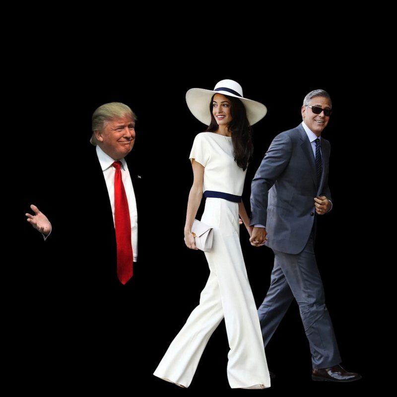 Çifti Clooney përballë Trumpit: Të famshmit kundër pushtetitÇifti Clooney përballë Trumpit: Të famshmit kundër pushtetit