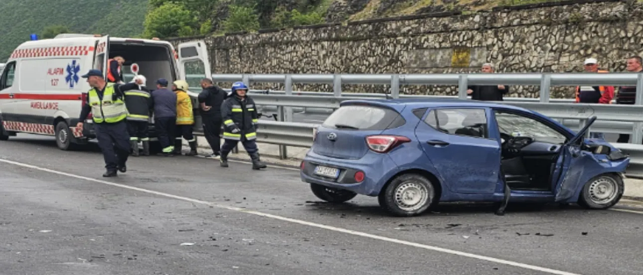Elbasan/ Dy aksidente  me Një viktimë dhe dy të plagosur nga përplasja e makinave
