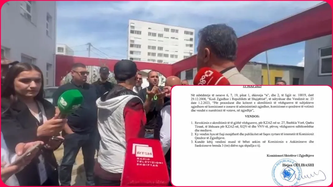 Bënë sherr me Sekretarin e PD, KQZ ,  u heq  akreditimin e të gjithë vëzhguesve në Vorë