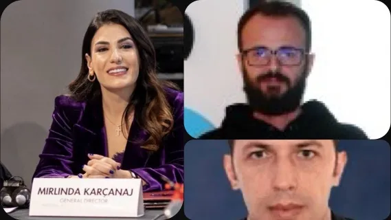 Mirlinda Karçanaj i mbush arkën Gerond Meçes me paratë e ndihmës ekonomike.