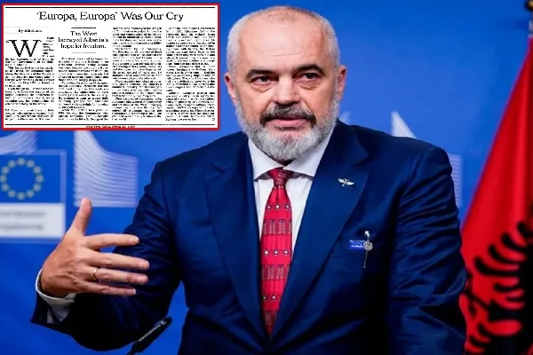 Kur Edi Rama godiste Evropën se mbyllte sytë për Shqipërinë