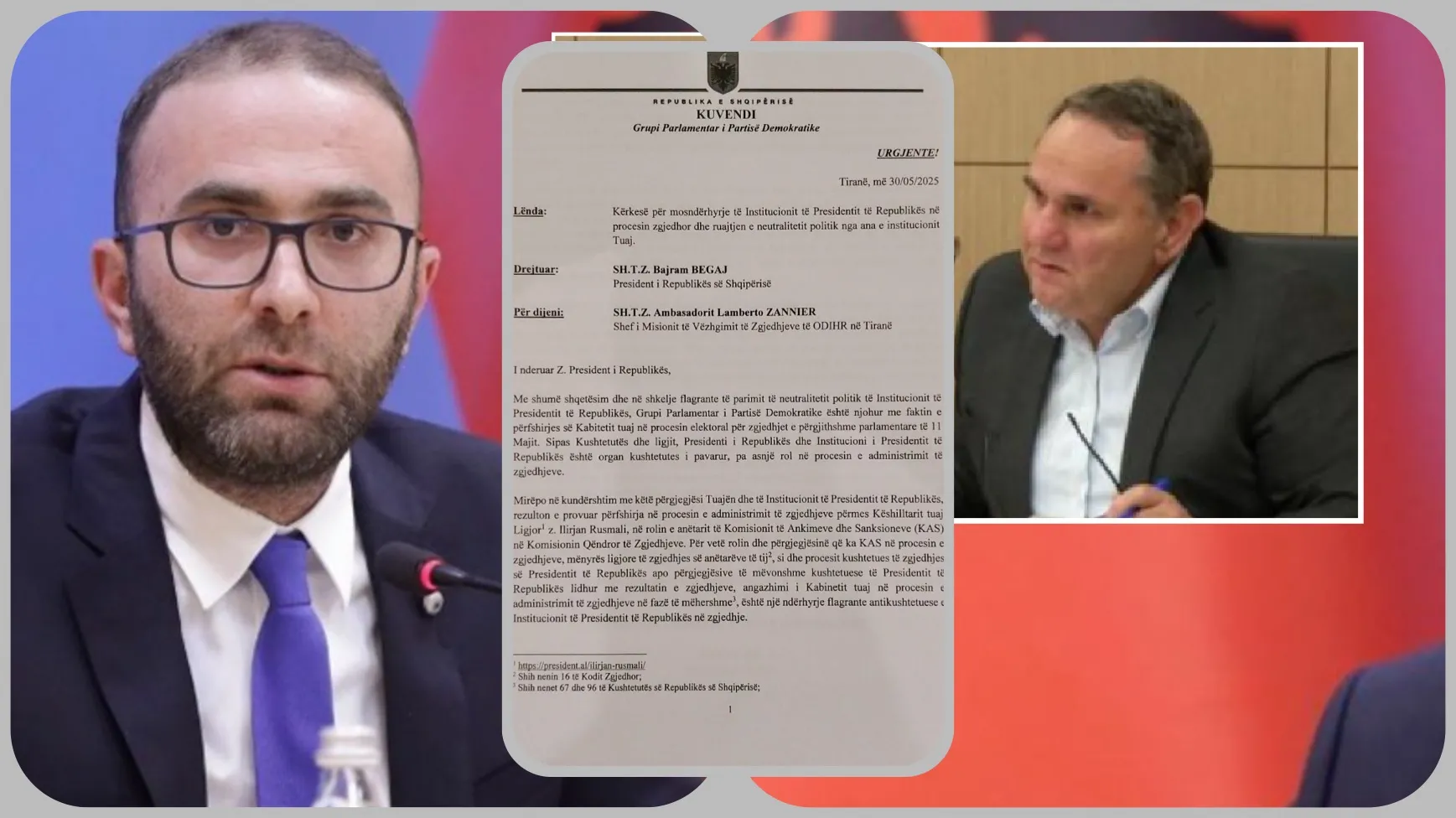Ilir Rusmajli Këshilltar i presidentit, PD letër: Sqaroni situatën e çertifikimit të zgjedhjeve!