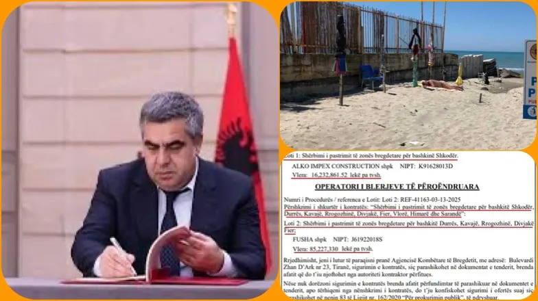 Gonxhja bën tender 1.2 MLN Euro për pastrimin e plazheve private