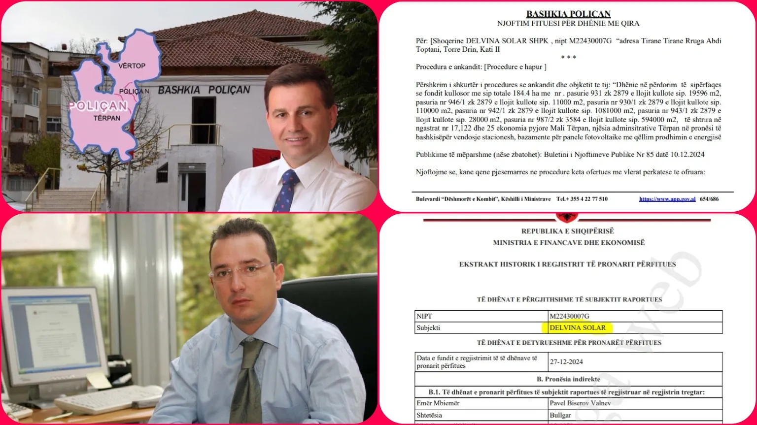 ‘Beu’ i Poliçanit Zotkaj  i dhuron ish-drejtorit  Puka  184 ha tokë