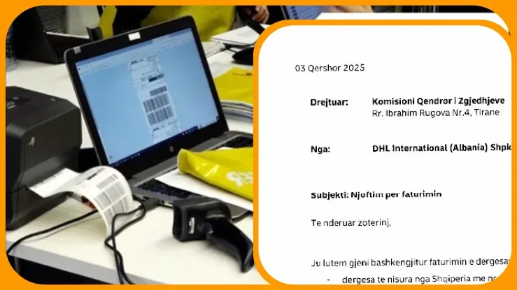 DHL kërkon 9.2 mln euro, KQZ refuzon pagesat pa transparencë