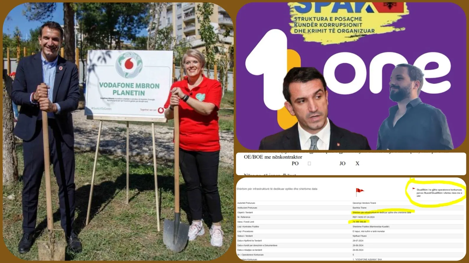 Vodafone dhe One pakt për tenderat