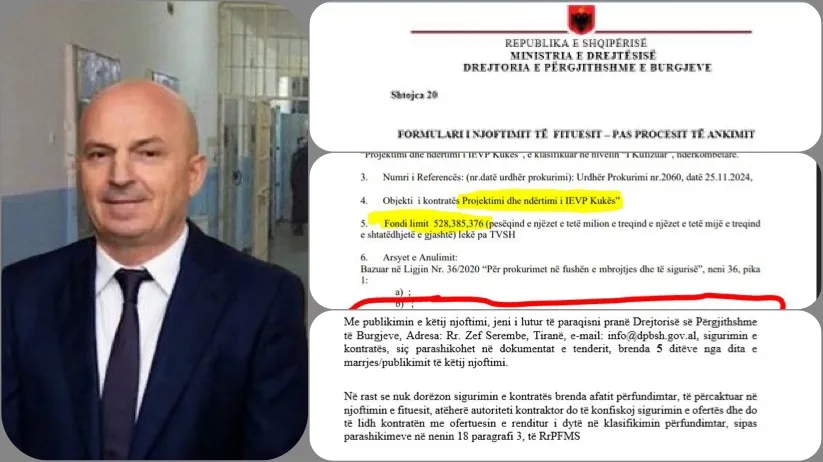 Salillari u prish në pazar apo mashtroi për tenderin e burgut Kukës