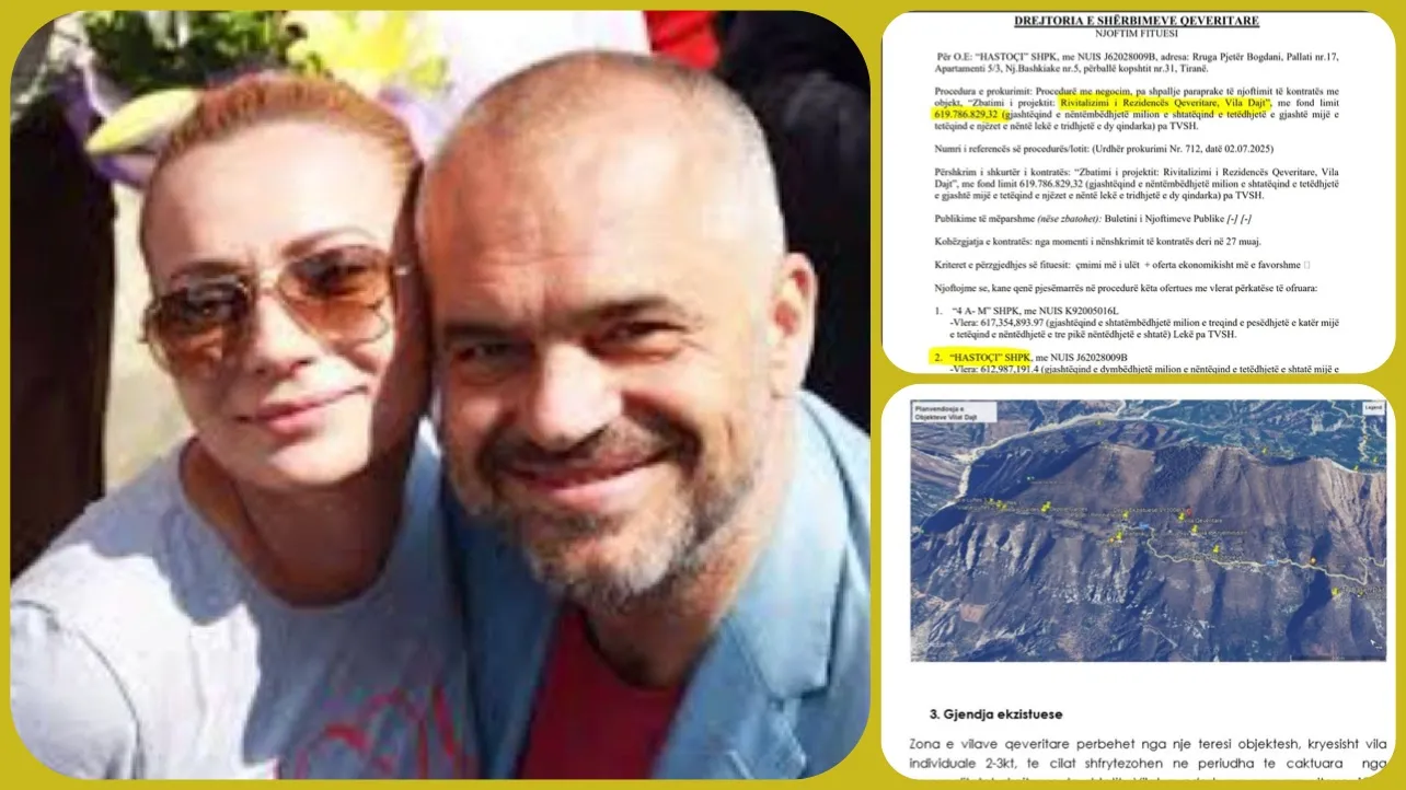 Dhurata “dhuron”  6.2 MLN € për ‘vilën’ e Edi Ramës në Dajt