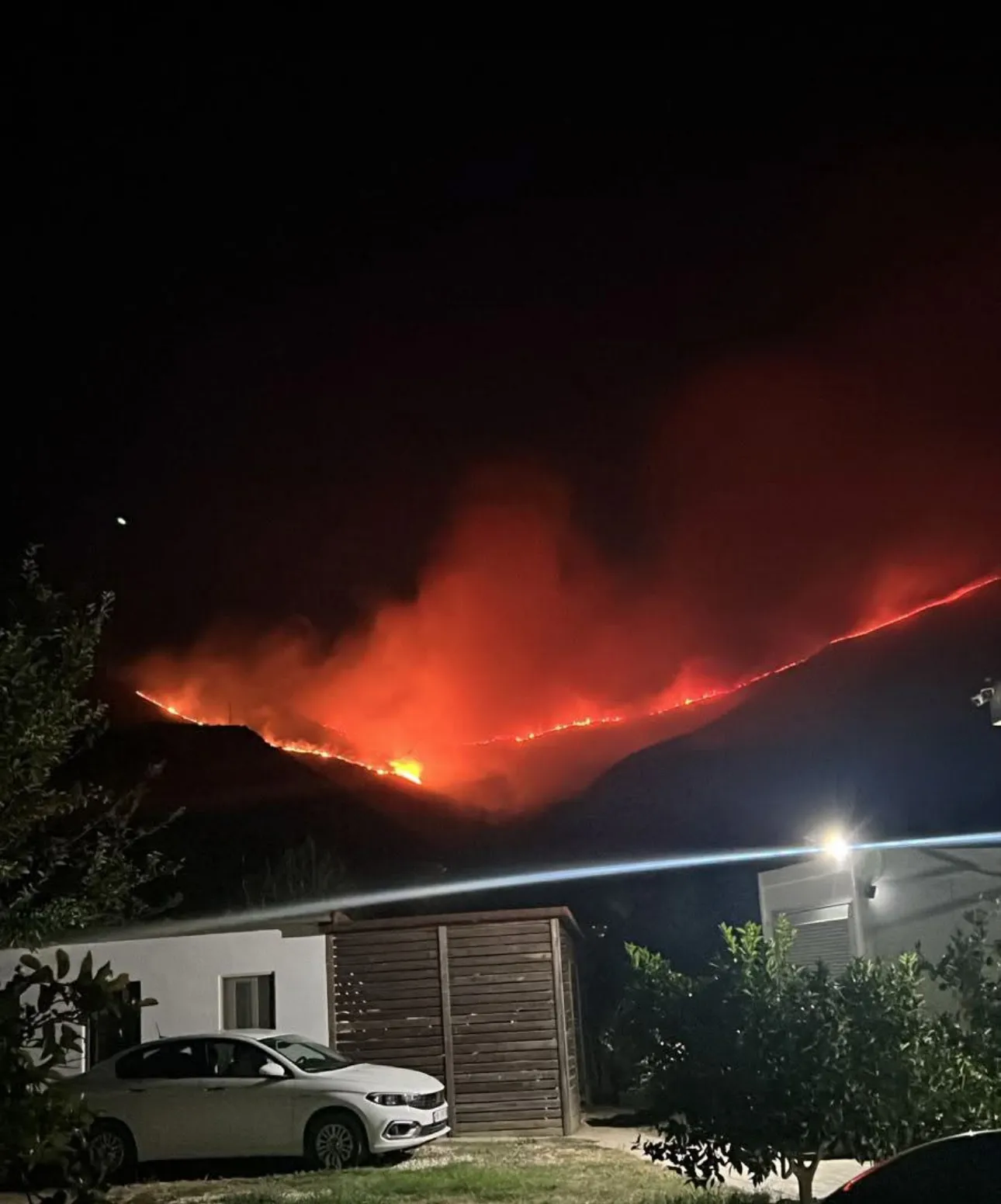 Vatra aktive zjarri në Shënvasil, Lukovë dhe Sasaj