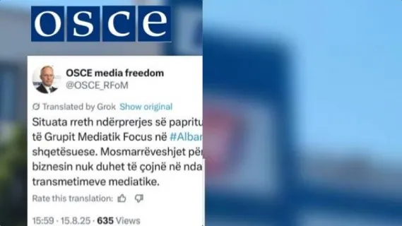 OSBE: Ndërprerjet e mediave në Shqipëri janë shqetësuese