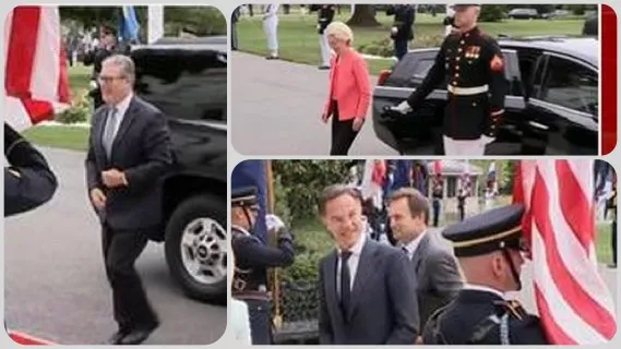 Liderët e Evropës  mbërrjnë në Shtëpinë e Bardhë