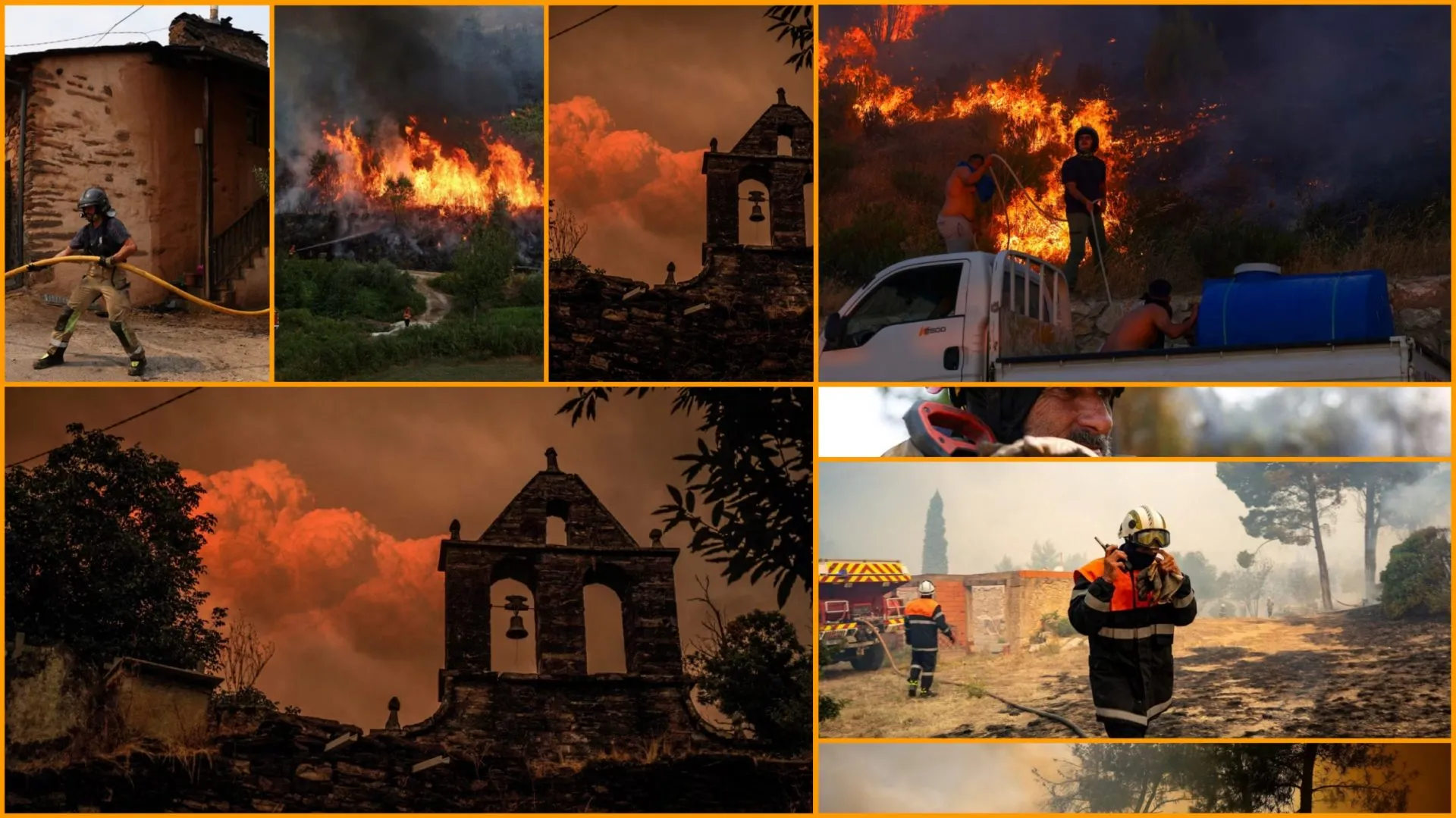 FOTO-LAJM/ Europa nën pushtetin e zjarreve