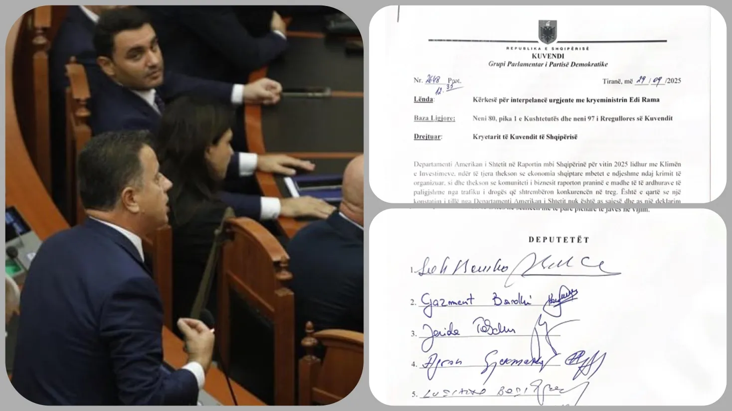 PD kërkon interpelancë me Ramën për takimin me mafien në Aruba