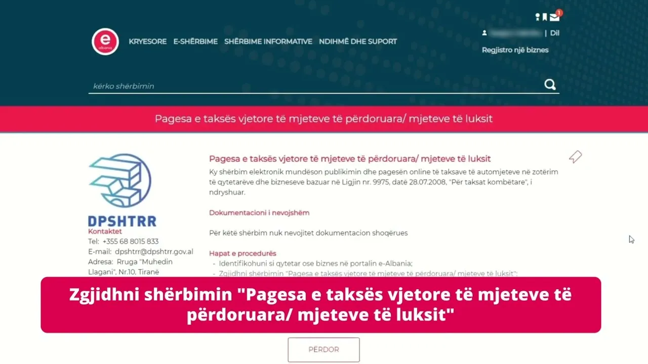 Direkt nga telefoni, taksat e mjeteve do të paguhen në E-Albania