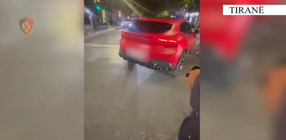 Sekuestrohet “Ferrari” me vlerën marramendëse në Tiranë (Video)
