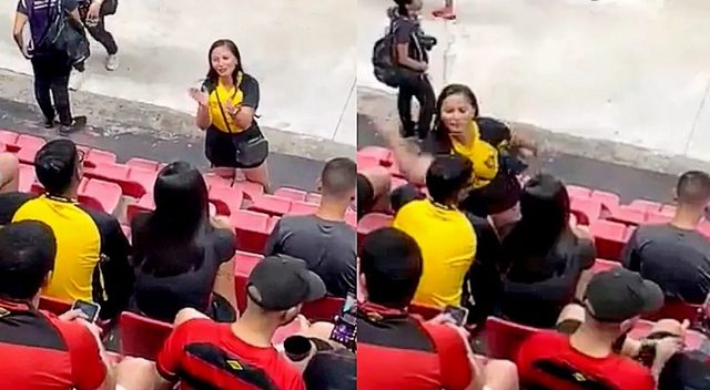 Kapi MAT burrin me të dashurën në stadium, reagimi bëhet viral
