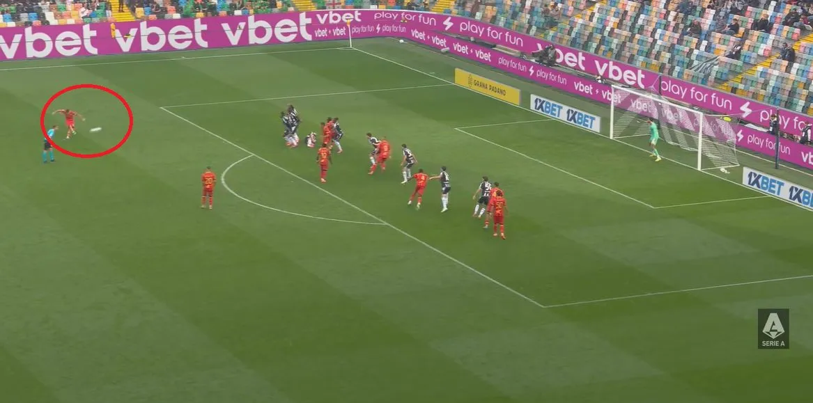 Mesfushori i Kombëtares realizon gol fenomenal në Seria A (VIDEO)