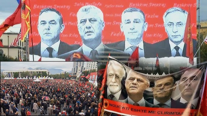 Protesta pro UÇK-së, aleatët ‘thikë’ pas shpine Berishës