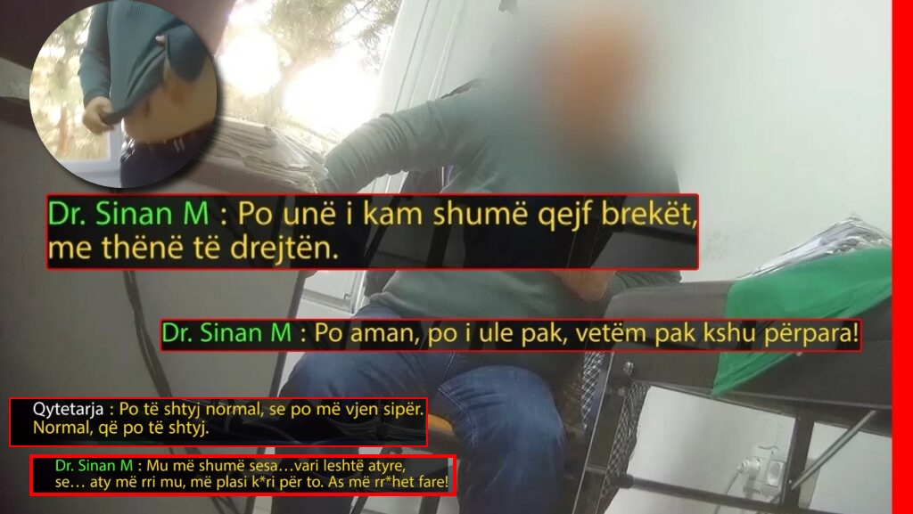 ‘Po m’u ngrit…’/ Mjeku i fut duart pacientes: Më plasi k*ri, s’më rr*het fare