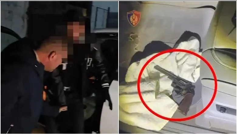 Me armë me vete në automjet, kapet 30-vjeçari në Kukës (VIDEO)