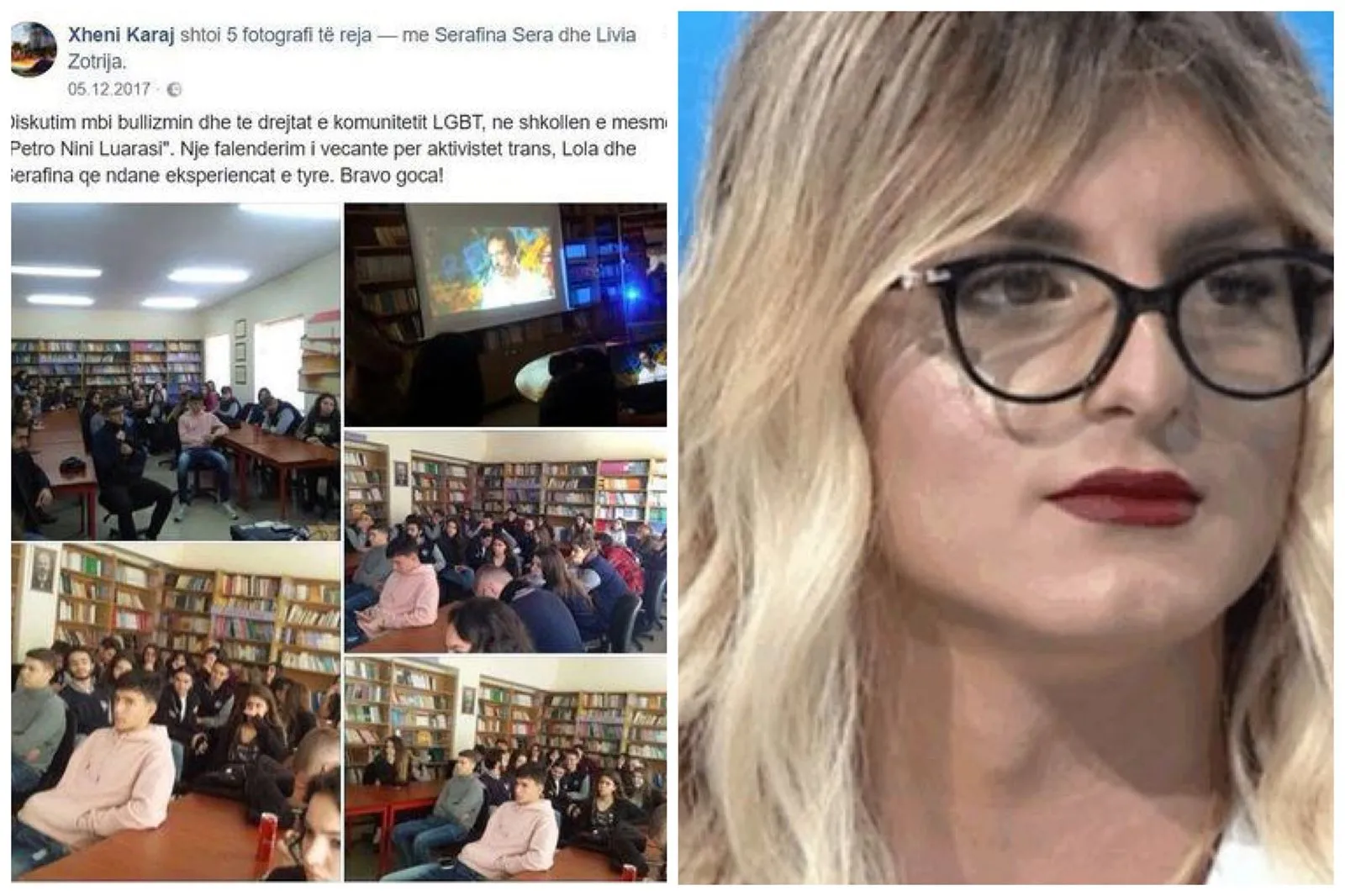 Denoncimi i një djali (vajze) dhe axhenda LGTB me fëmijët në gjimnazet e Tiranës