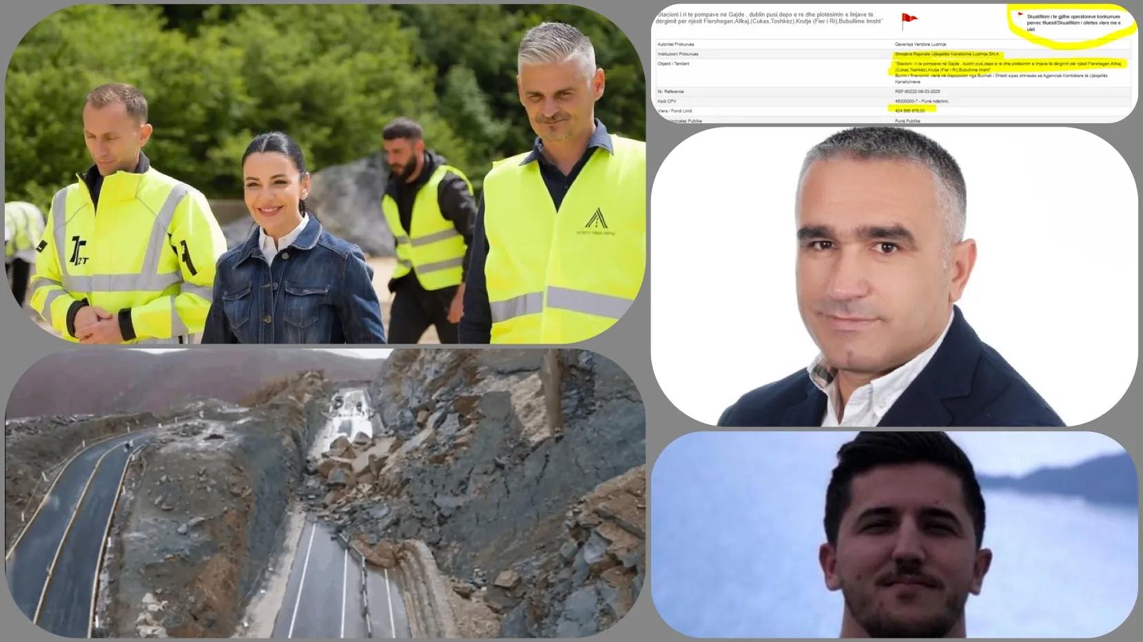 Gjyli i dha  330 MLN lekë për mirëmbajtjen e rrugës që u shemb