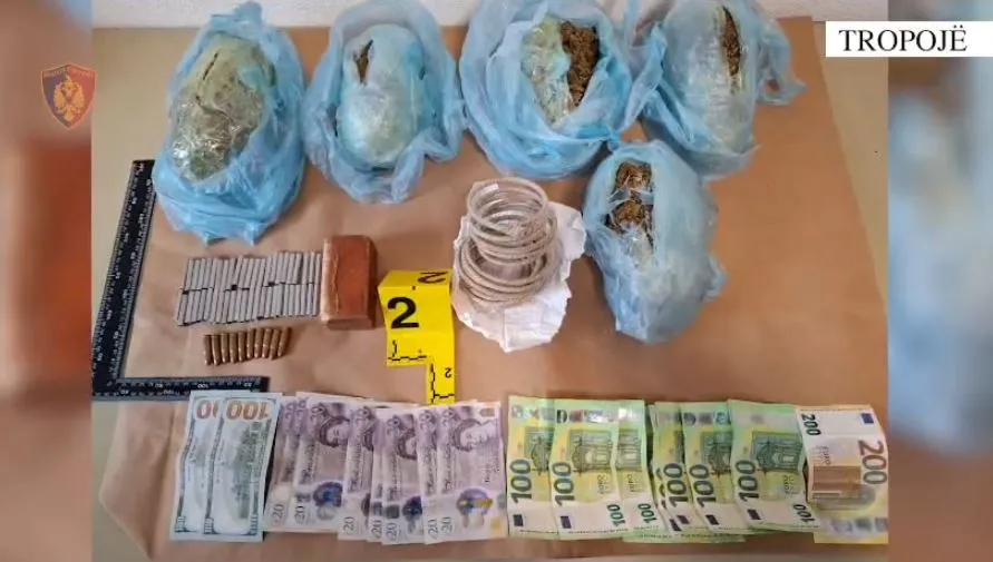 Kanabis, eksploziv dhe municion luftarak, pranga 29-vjeçarit