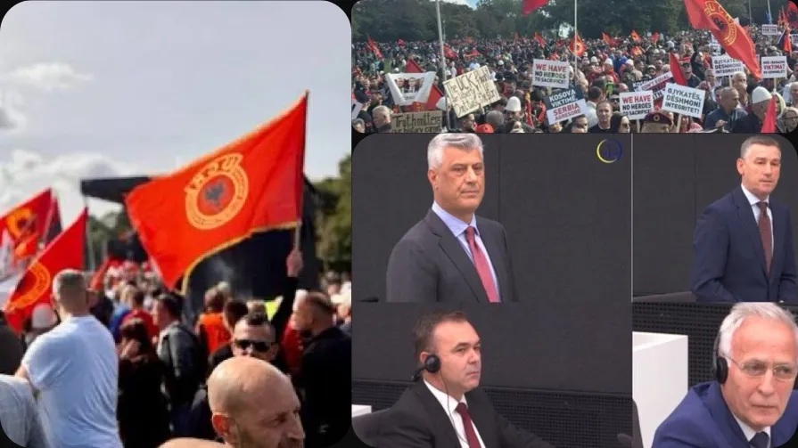 SOT PROTESTË PARA ASAMBLESË  TË KiE NË STRASBURG