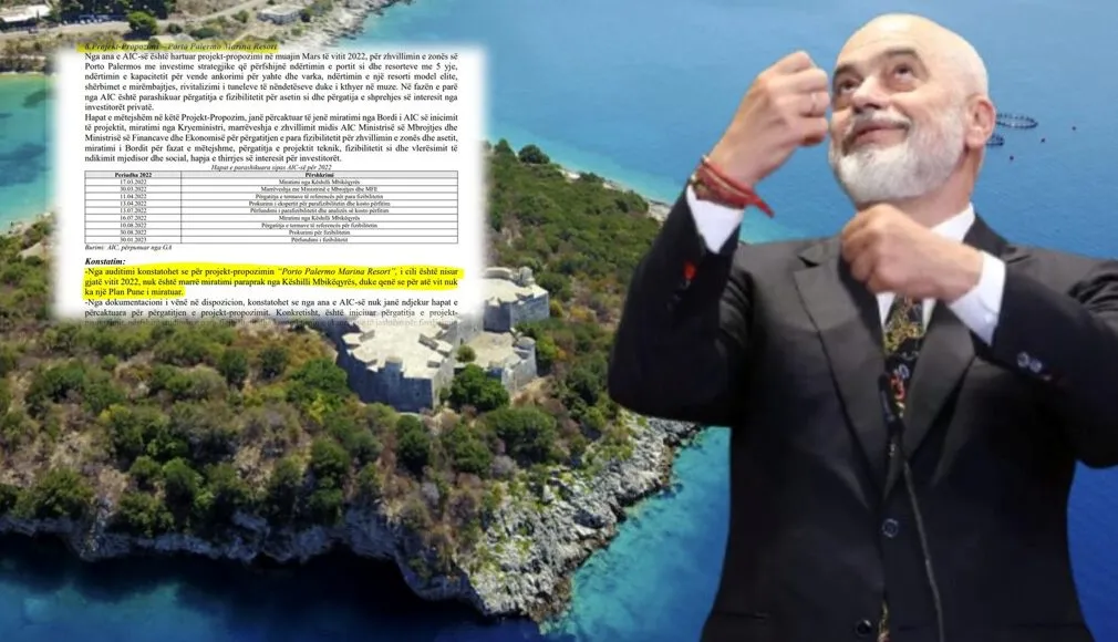 Porto Palermo drejt privatit, tunelet dhe baza ushtarake në resort