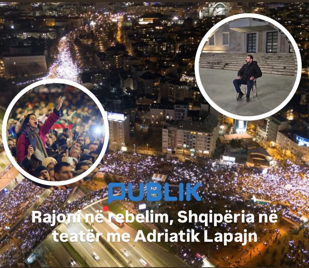Rajoni në rebelim, Shqipëria në teatër me Adriatik Lapajn