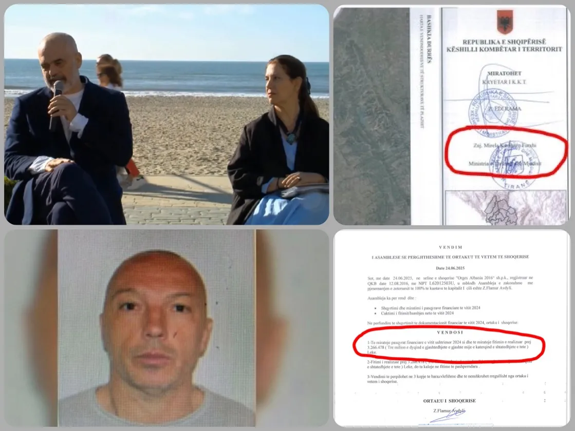 Mirela Kumbaro i dha plazh privat familjes Avdyli në vitin 2025