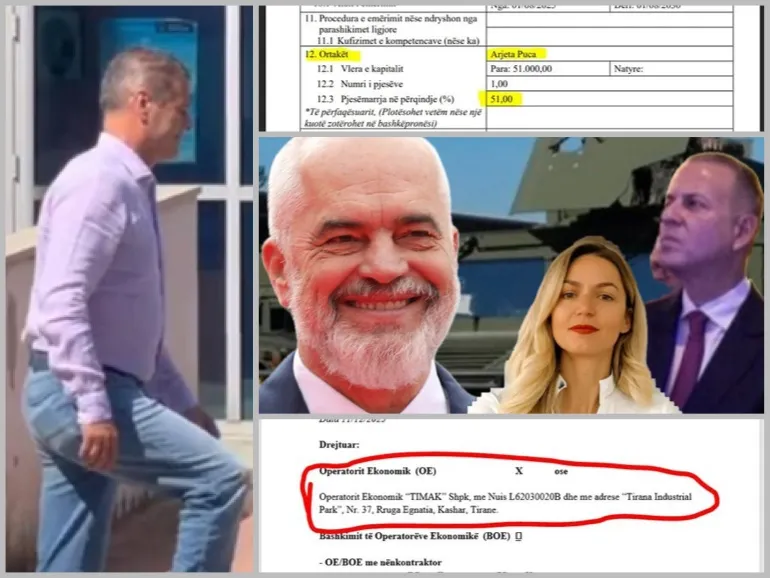 Pjerin Ndreu jep 410 mijë euro tender mikut izraelit të Edi Ramës
