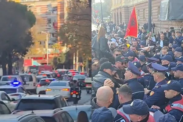 Protesta para Kryeministrisë, policia shoqëron mbështetësit e Lapajt