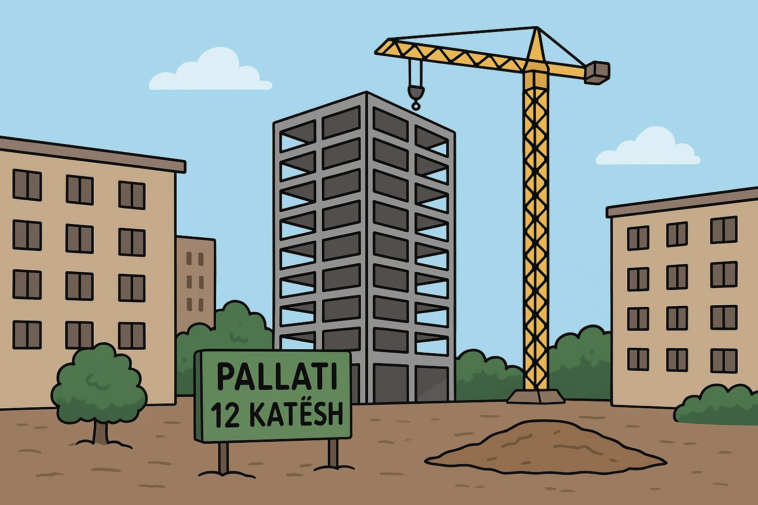 Tmerri urbanistik, babëzia e betonit ‘gëlltit’ sheshin te ‘Brryli’