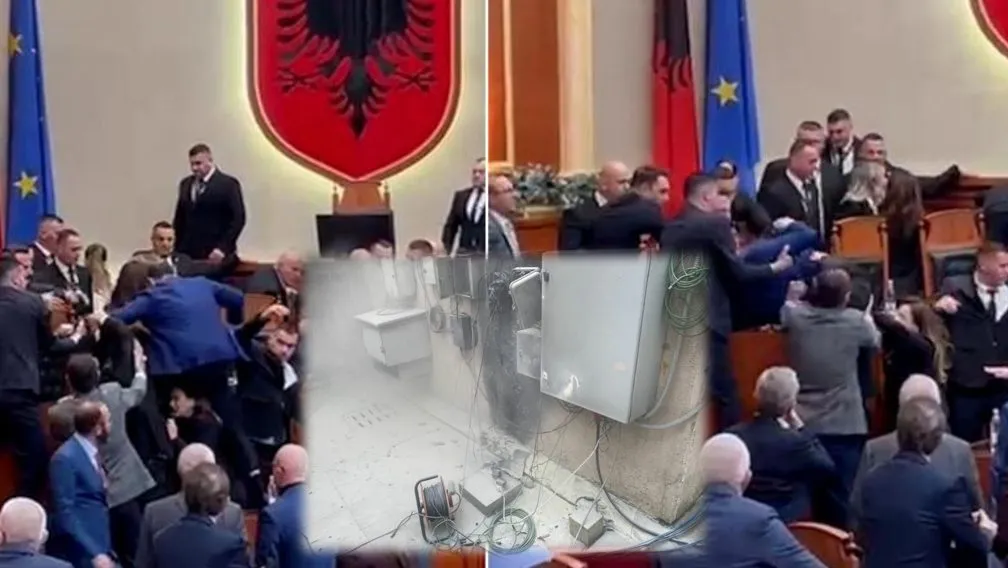 Zjarr në Kuvend/ Ndërpritet sinjali për mediat, digjen fibrat