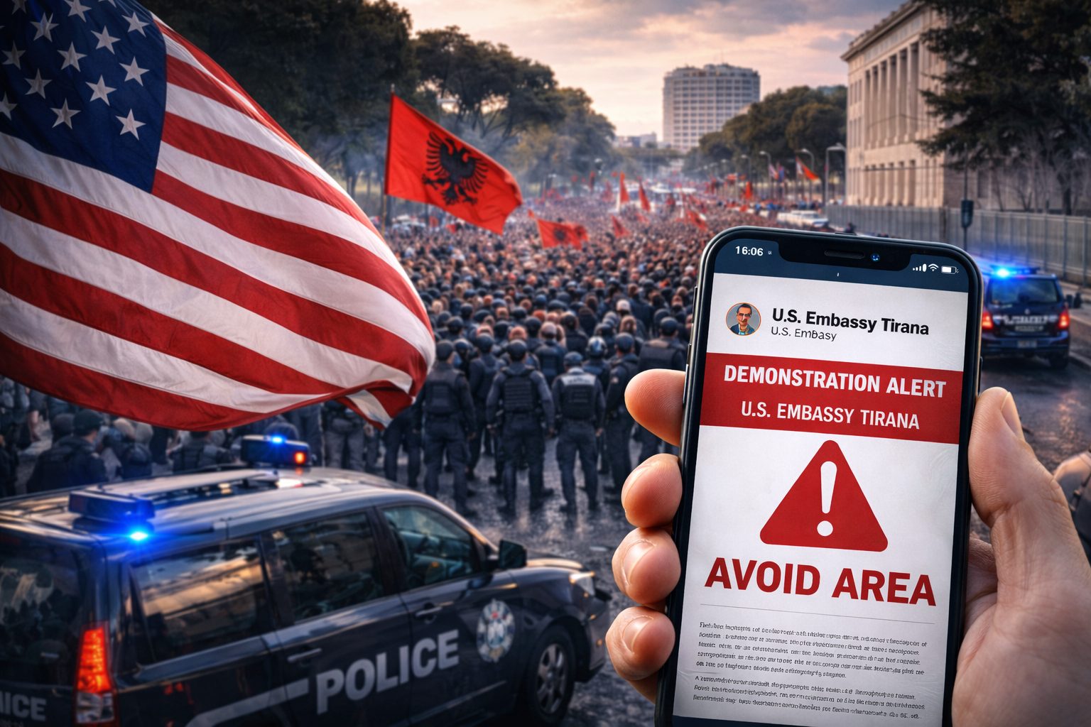 Ambasada amerikane thirrje të fortë para protestës së opozitës