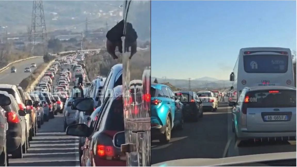 Tiranë-Elbasan! Trafik i rënduar në ditën e parë të vitit