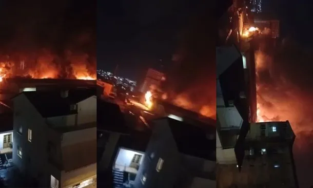 Video/Tiranë, zjarri tek disa dyqane rrobash të përdorura