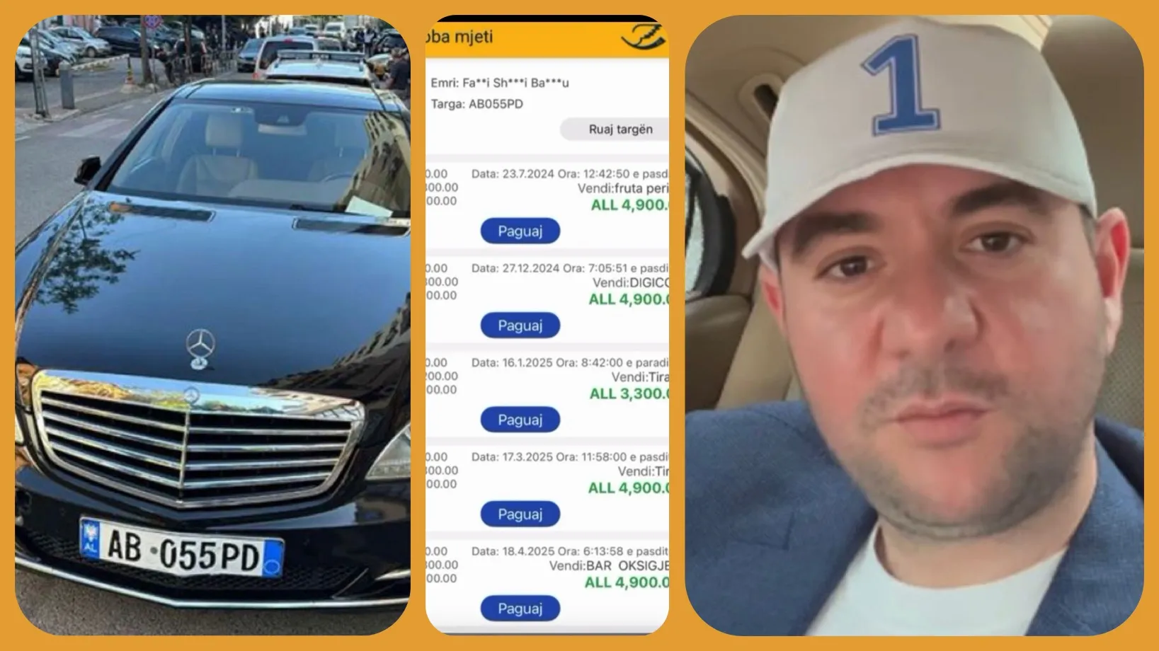 Deputeti Balliu sfidon ligjin, “Mercedesi” me 27 gjoba të papaguara