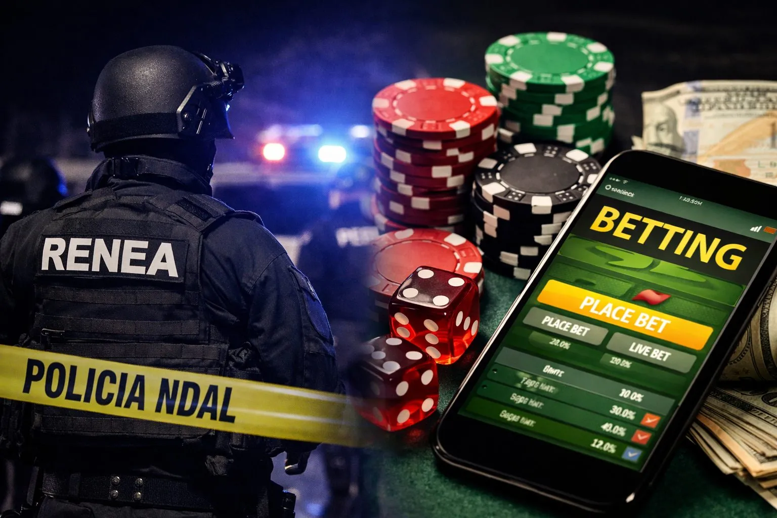 Efektivi i RENEA dhe policë të tjerë në pranga për baste të paligjshme