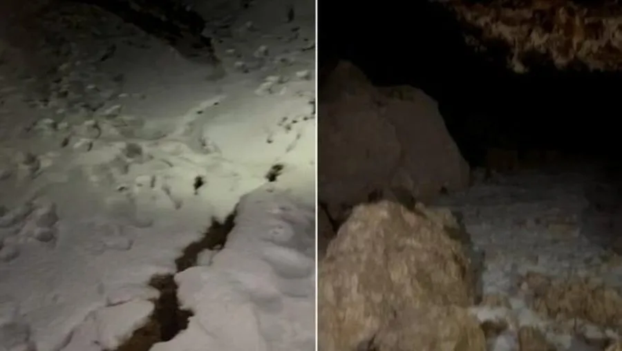 E FRIKSHME! Shikoni si rrëshqet mali në Selenicë (VIDEO)